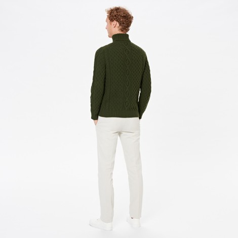 Unisex Aran Turtleneck