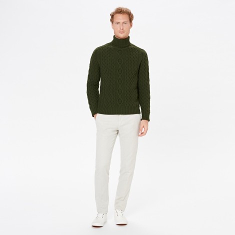 Unisex Aran Turtleneck