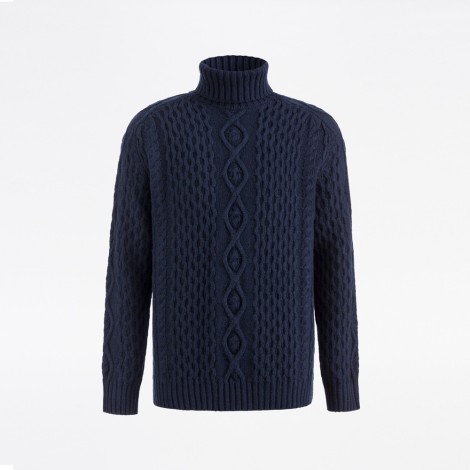 Unisex Aran Turtleneck