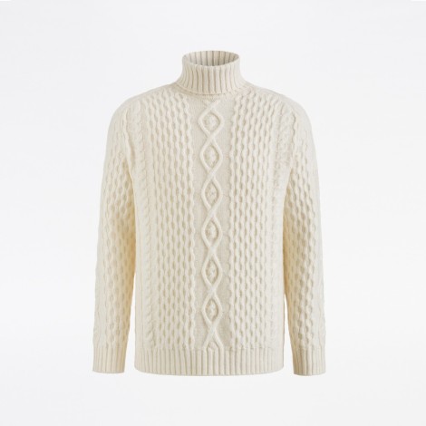 Unisex Aran Turtleneck