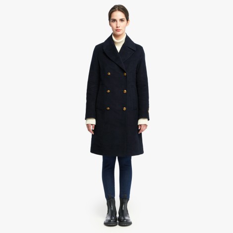 Long Peacoat Calliope In Wool Blend Woman