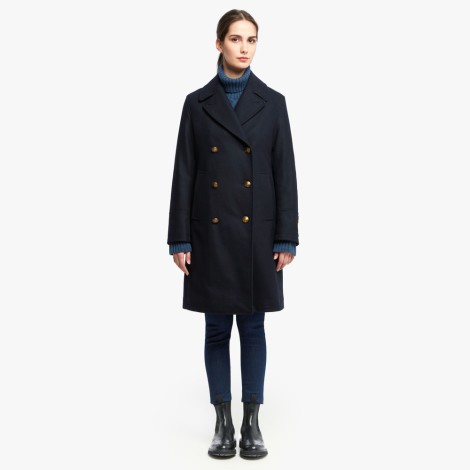 Long Peacoat Calliope In Women's Moleskin