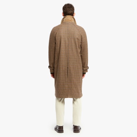 Sempione Coat In Shetland Wool For Man