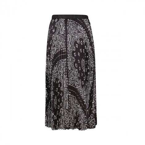 black and white paisley skirt