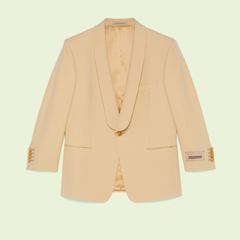 Wool single-breasted jacket