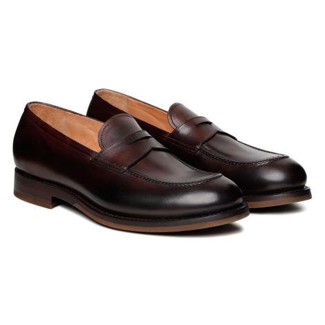 Silvano Sassetti Bologna Dark Brown Leather Loafers - Silvano Sassetti