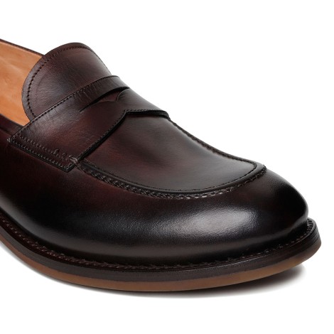 Silvano Sassetti Bologna Dark Brown Leather Loafers - Silvano Sassetti