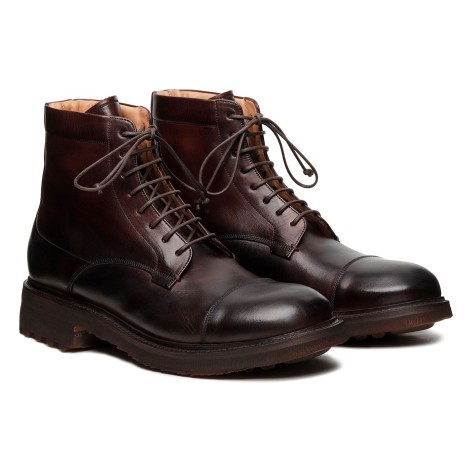 Silvano Sassetti St. Moritz Dark Brown Leather Booties - Silvano Sassetti