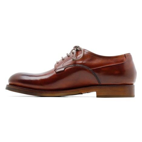 Silvano Sassetti Zurigo Brandy-hue Leather Derby Shoes - Silvano Sassetti