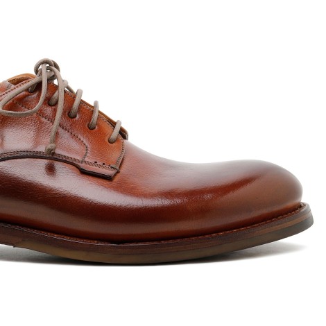 Silvano Sassetti Zurigo Brandy-hue Leather Derby Shoes - Silvano Sassetti