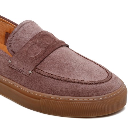 Silvano Sassetti St. Tropez Brown Suede Loafers - Silvano Sassetti