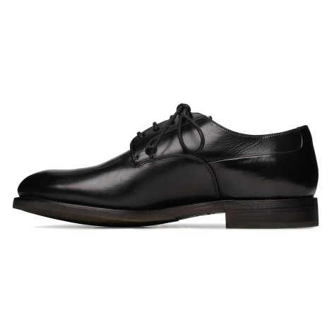 Silvano Sassetti Firenze Black Leather Derby Shoes - Silvano Sassetti