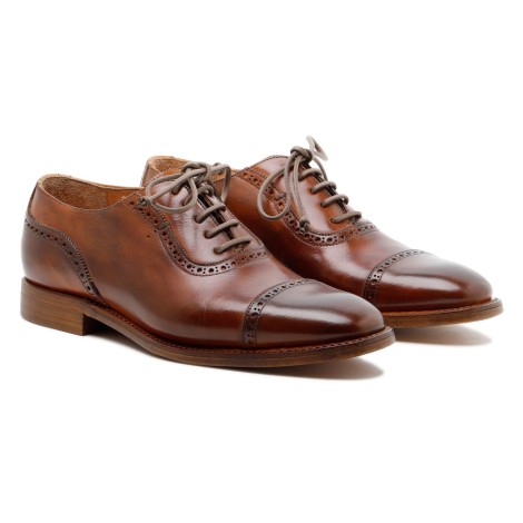 Silvano Sassetti Lione Brown Leather Lace-up Shoes - Silvano Sassetti