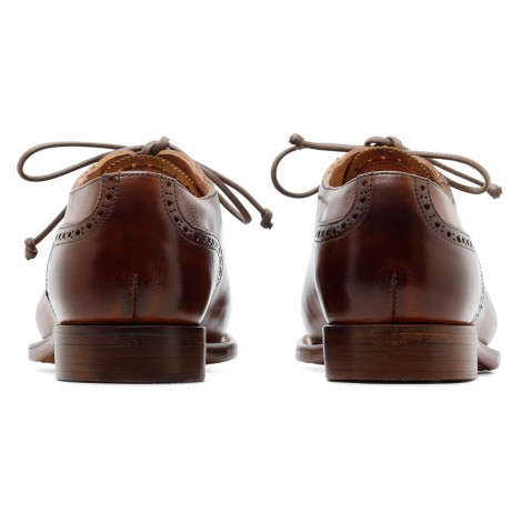 Silvano Sassetti Lione Brown Leather Lace-up Shoes - Silvano Sassetti