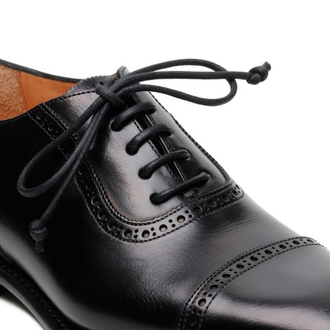 Silvano Sassetti Lione Black Leather Lace-up Shoes - Silvano Sassetti