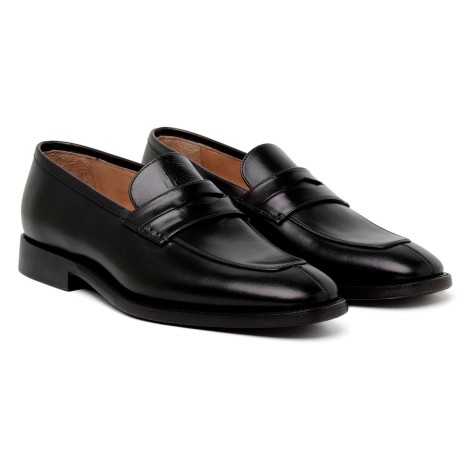 Silvano Sassetti Marsiglia Black Leather Loafers - Silvano Sassetti