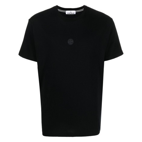 plain white stone island t shirt