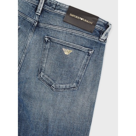 EMPORIO ARMANI Jeans J75 slim fit con charm Gold Series Emporio Armani