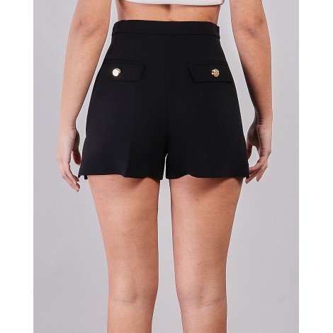 ELISABETTA FRANCHI Shorts a vita alta con spacchi laterali Elisabetta Franchi