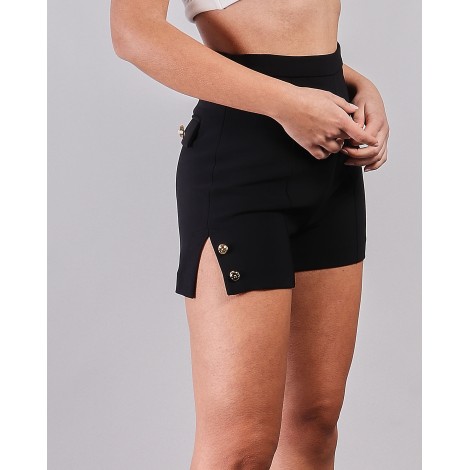 ELISABETTA FRANCHI Shorts a vita alta con spacchi laterali Elisabetta Franchi