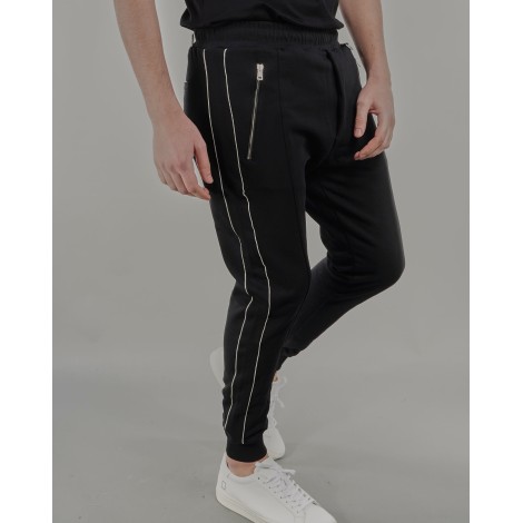 LOW BRAND Pantalone con bande laterali a contrasto Low Brand