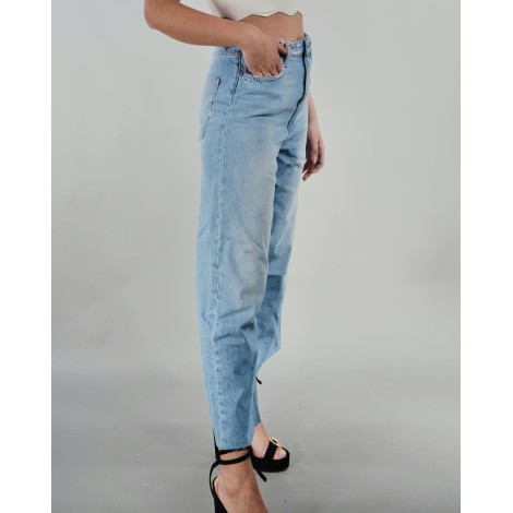 VICOLO Jeans cropped in denim Vicolo