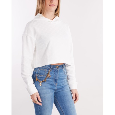 ELISABETTA FRANCHI Felpa crop urban Elisabetta Franchi