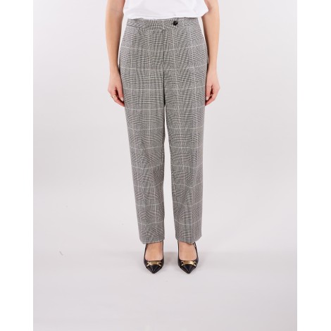 TWIN SET Pantaloni in misto lana Principe di Galles Twinset