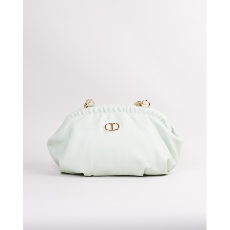 TWIN SET Borsa clutch morbida con logo Twinset