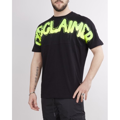 DISCLAIMER T-shirt con logo fluo Disclaimer