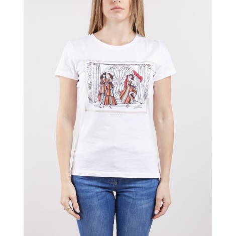 NENETTE T-shirt Dury con stampa e swarovski Nenette