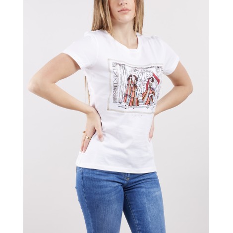 NENETTE T-shirt Dury con stampa e swarovski Nenette