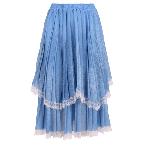 Ermanno Scervino Long Pleated Skirt 40