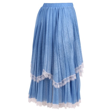 Ermanno Scervino Long Pleated Skirt 40