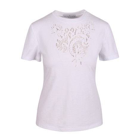 Ermanno Scervino Lace Application Cotton T-Shirt 44