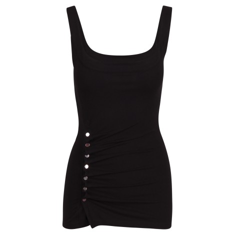 Paco Rabanne Ruffles Viscose Tank Top 38