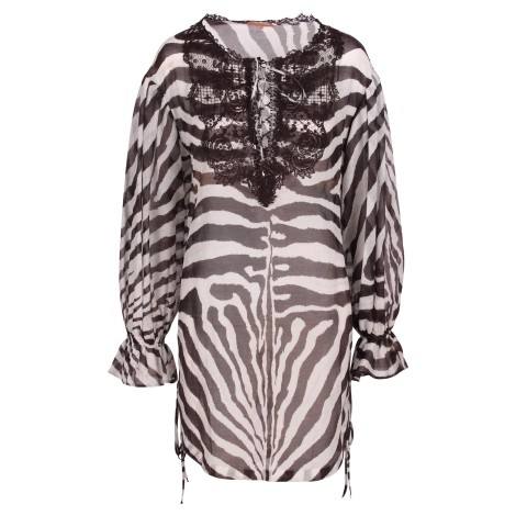 Ermanno Scervino Zebra Print Beachwear Dress 44