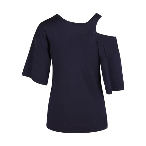 Nina Ricci Asymmetric Crewneck Blouse L