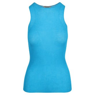 Nina Ricci Round Neck Cotton Tank Top M