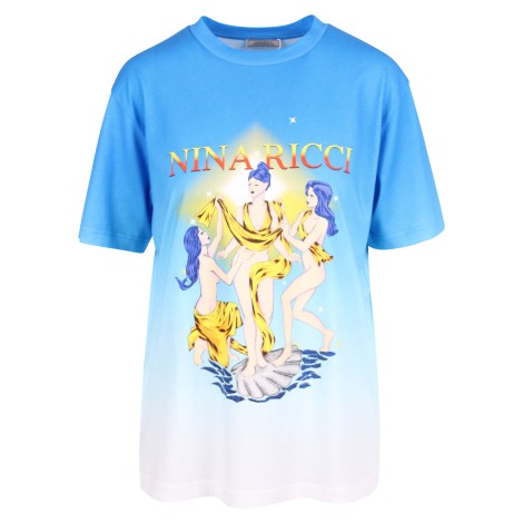 Nina Ricci Printed Cotton T-Shirt L