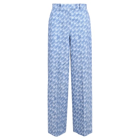 Fendi All-Over 'Logo Letterign' Print Cotton Trousers 44