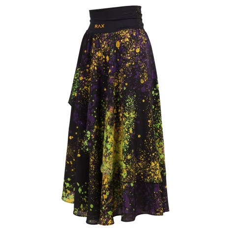 Redemption Flounces Midi Silk Skirt L