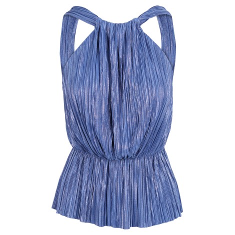 Sabina Musayev 'Aqua' Pleated Top M