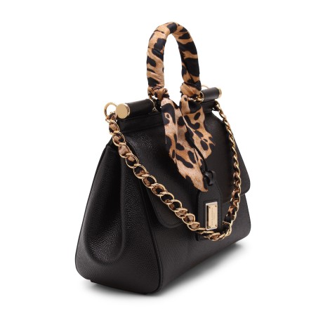 Dolce & Gabbana 'Sicily' Small Tote Bag With Leo Print Foulard MED