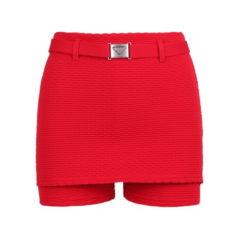 Prada Elastic Shorts With Belt 42