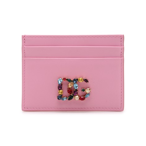 Dolce & Gabbana 'DG' Crystal Multicolor Logo Wallet U