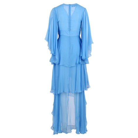 Rochas Layered Design Silk Dress 36