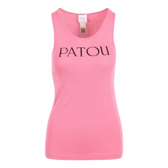 Patou Logo Lettering Cotton Tank Top M