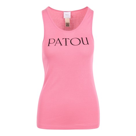 Patou Logo Lettering Cotton Tank Top M