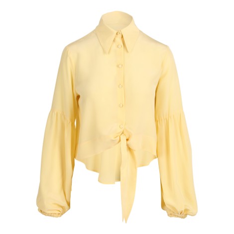 Federica Tosi Waist-Tied Silk Shirt 40